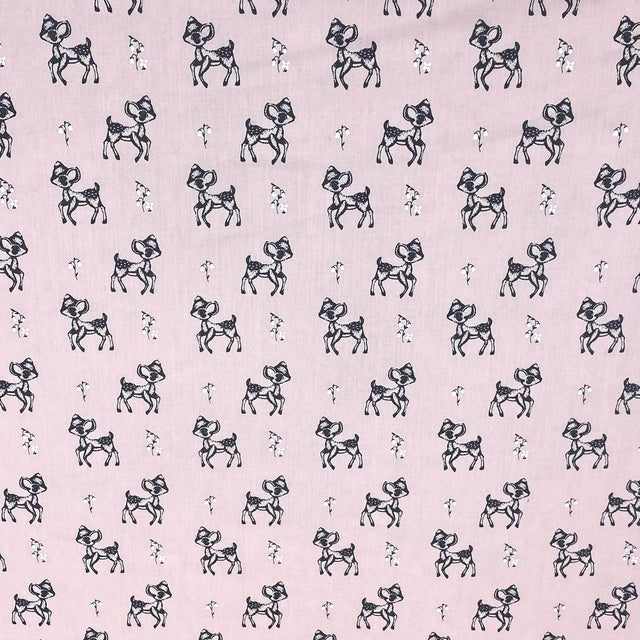 Pound A Metre Per Metre Per Metre Super Soft Polycotton 45" Wide (Pink Dears)