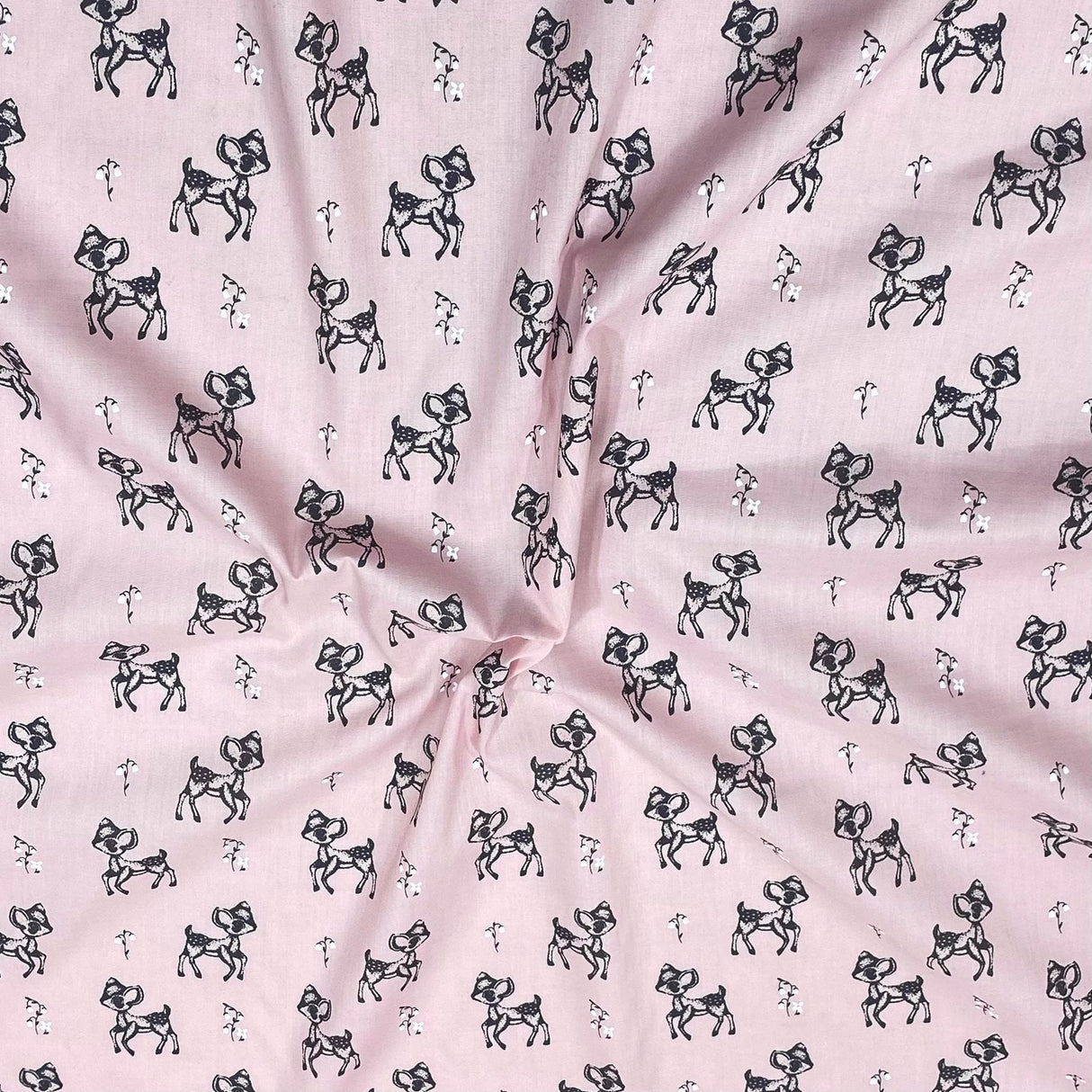 Pound A Metre Per Metre Per Metre Super Soft Polycotton 45" Wide (Pink Dears)