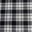 Pound A Metre Per Metre Per Metres Premium Poly-Viscose Tartan 60" Wide (Black & White)