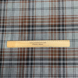 Pound A Metre Per Metre Per Metres Premium Poly-Viscose Tartan 60" Wide (Brown)