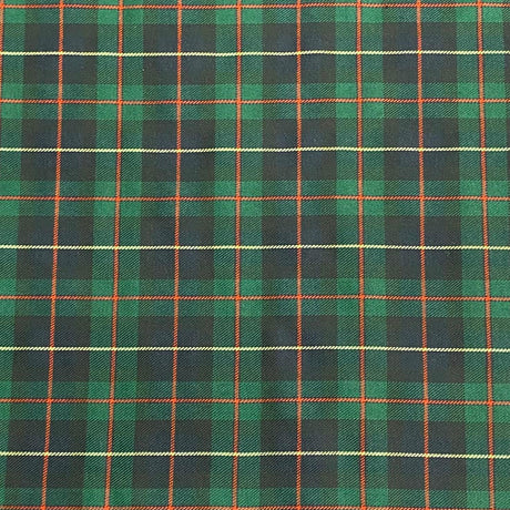 Pound A Metre Per Metre Per Metres Premium Poly-Viscose Tartan 60" Wide (Green)