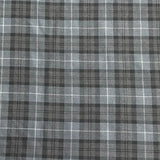Pound A Metre Per Metre Per Metres Premium Poly-Viscose Tartan 60" Wide (Grey)