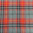 Pound A Metre Per Metre Per Metres Premium Poly-Viscose Tartan 60" Wide (Grey & Red)