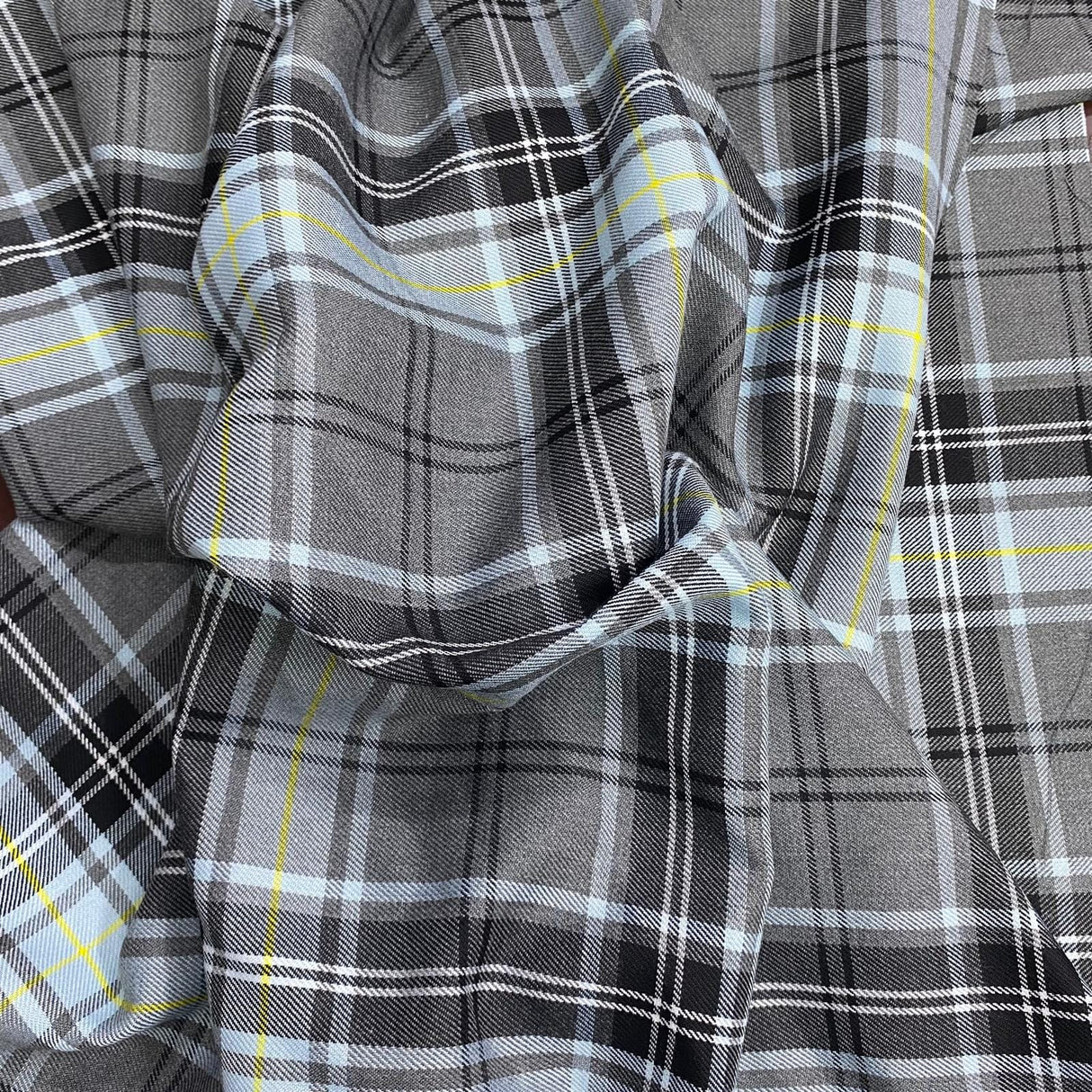 Pound A Metre Per Metre Per Metres Premium Poly-Viscose Tartan 60" Wide (Light)