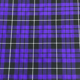 Pound A Metre Per Metre Per Metres Premium Poly-Viscose Tartan 60" Wide (Purple)