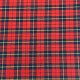 Pound A Metre Per Metre Per Metres Premium Poly-Viscose Tartan 60" Wide (Red)
