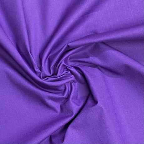 Pound A Metre Pet Metre Luxury 100% Pure Cotton Fabric – 63" Wide- (Purple)