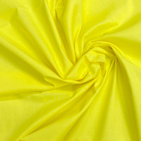 Pound A Metre Pet Metre Luxury 100% Pure Cotton Fabric – 63" Wide- (Yellow)