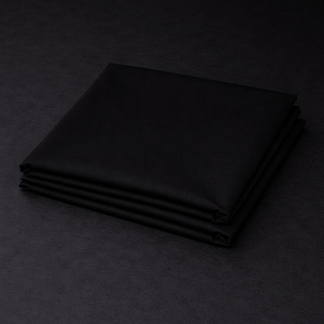 Pound A Metre Plain Premium 100% Cotton Fabric- 44" Wide (Black 81)