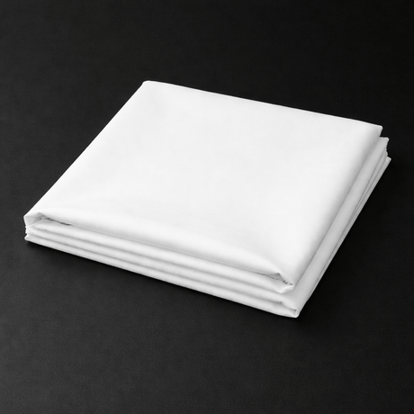 Pound A Metre Plain Premium 100% Cotton Fabric- 44" Wide (White 1)
