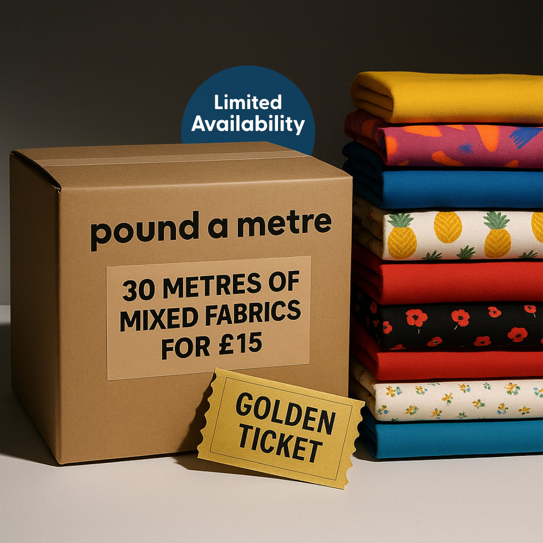 50p A Metre: Print & Plain Fabric Bundle