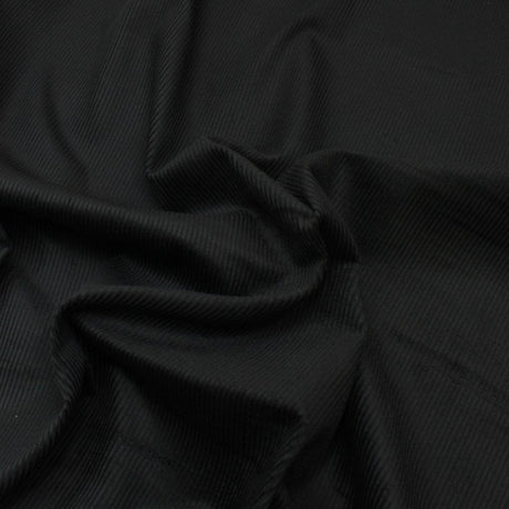 Pound A Metre Premium 100% Italian Cotton Corduroy - 8 Wale - 60" Wide - (Black)