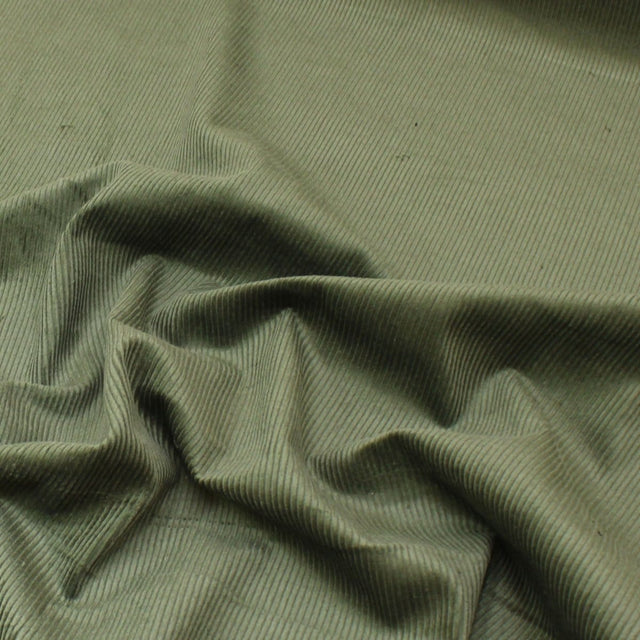 Pound A Metre Premium 100% Italian Cotton Corduroy - 8 Wale - 60" Wide - (Olive)