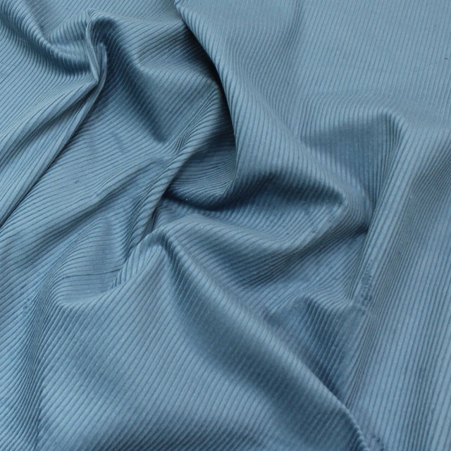 Pound A Metre Premium 100% Italian Cotton Corduroy - 8 Wale - 60" Wide - (Petrol)