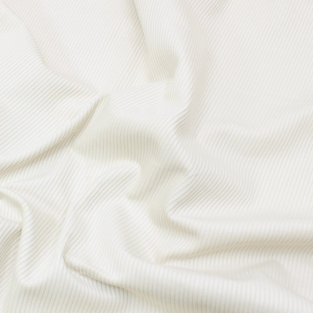Pound A Metre Premium 100% Italian Cotton Corduroy - 8 Wale - 60" Wide - (White)