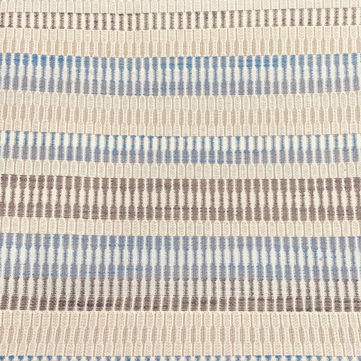 Pound A Metre Premium Furnishing Fabric – 55” Wide - (Blue & Cream)