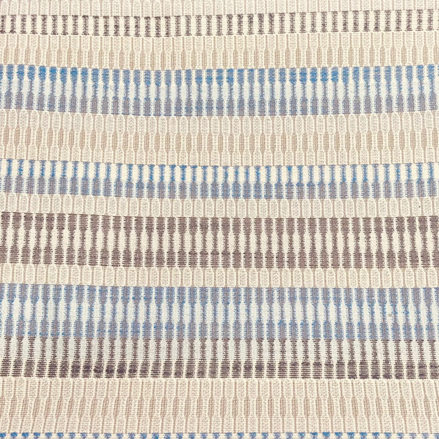 Pound A Metre Premium Furnishing Fabric – 55” Wide - (Blue & Cream)