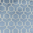 Pound A Metre Premium Furnishing Fabric – 55” Wide - (Blue Hexagon)