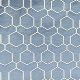 Pound A Metre Premium Furnishing Fabric – 55” Wide - (Blue Hexagon)