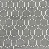 Pound A Metre Premium Furnishing Fabric – 55” Wide - (Grey Hexagon)