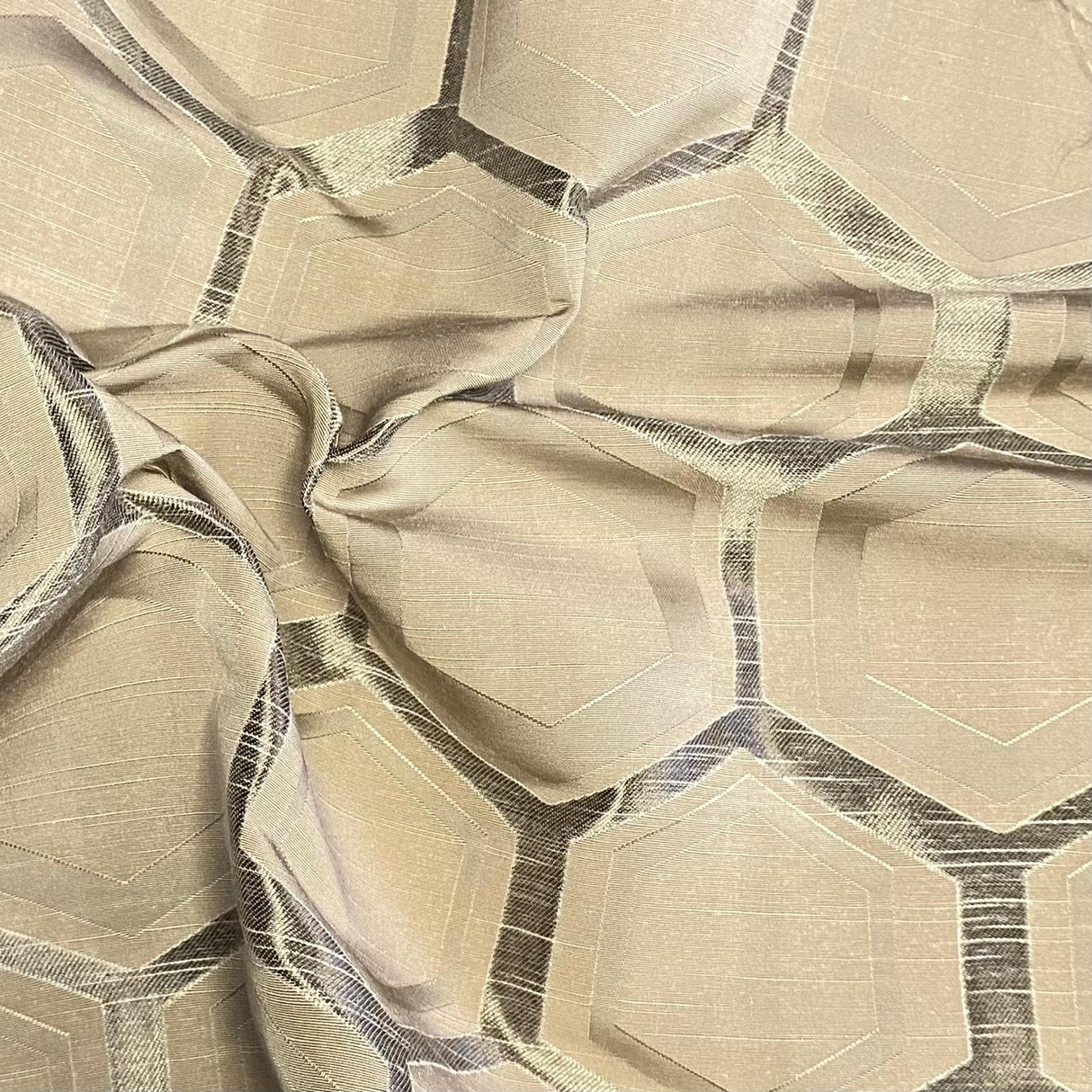 Pound A Metre Premium Furnishing Fabric- 55" Wide  (Hexagon)
