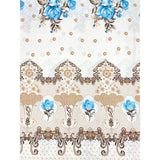 Pound A Metre 1 Metre Premium Poly- Cotton Blend Floral Sheeting 90"  Cool (Autumn Sale)