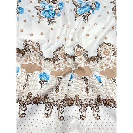 Pound A Metre 1 Metre Premium Poly- Cotton Blend Floral Sheeting 90"  Cool (Autumn Sale)