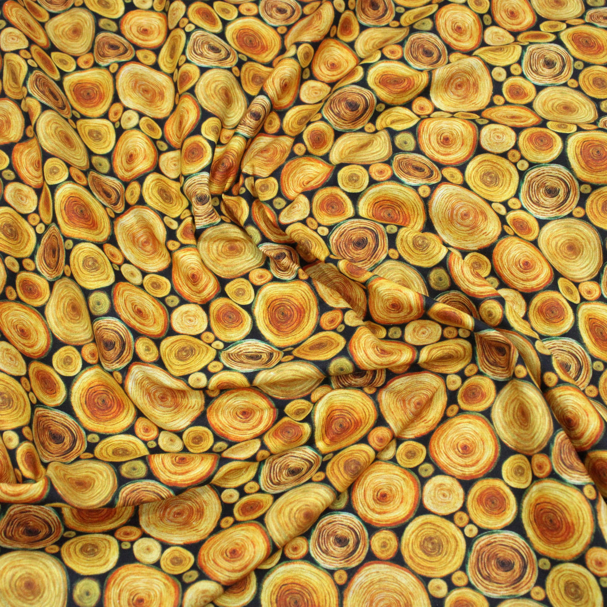 Pound A Metre Full Metre Premium Printed Cotton- Landscape Designs- 45" Wide (Circle)