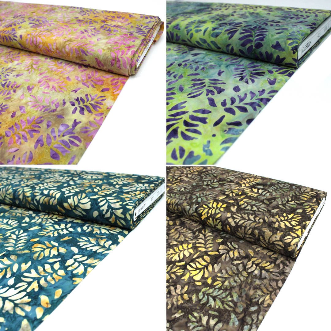Pound A Metre Premium Quality 100% Cotton Bali Batik (BK423)- 5 Colours Available