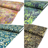 Pound A Metre Premium Quality 100% Cotton Bali Batik (BK423)- 5 Colours Available