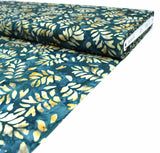 Pound A Metre Per Metre / Emerald (BK423/E) Premium Quality 100% Cotton Bali Batik (BK423)- 5 Colours Available