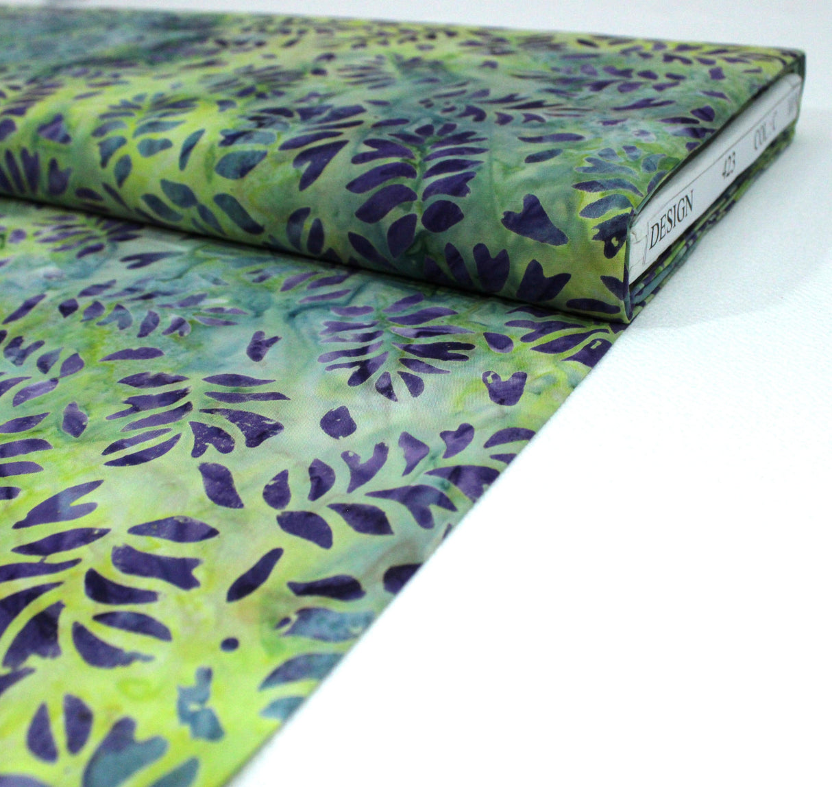Pound A Metre Per Metre / Green & Purple (BK423/C) Premium Quality 100% Cotton Bali Batik (BK423)- 5 Colours Available