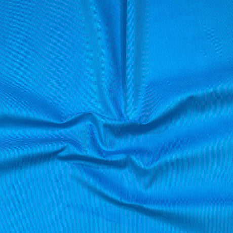 Pound A Metre Premium Soft Cotton Needle Corduroy- 55" Wide (Bright Blue)