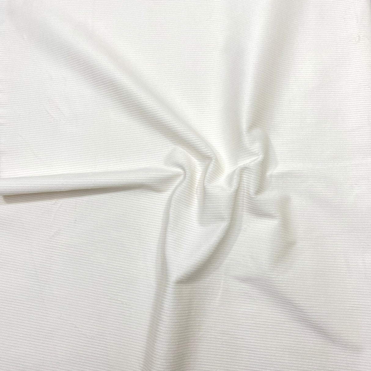 Pound A Metre Premium Soft Cotton Needle Corduroy- 55" Wide (White)