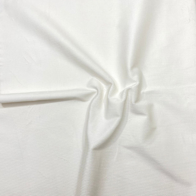 Pound A Metre Premium Soft Cotton Needle Corduroy- 55" Wide (White)