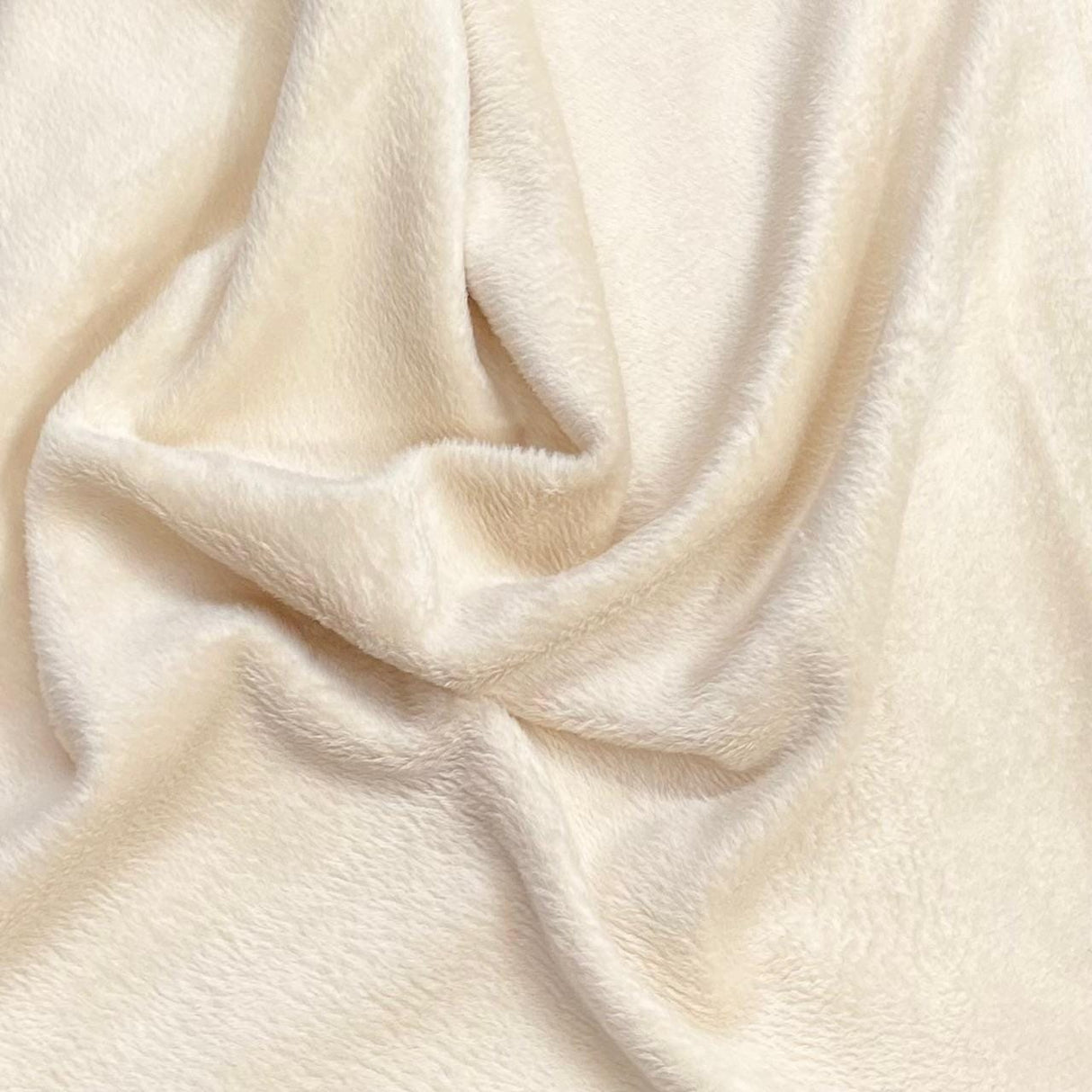 Pound A Metre Premium Stretch Fur Fabric – 60" Wide (Cream)