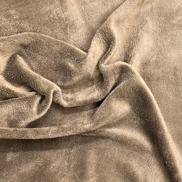 Pound A Metre Premium Stretch Fur Fabric – 60" Wide (Light Brown)
