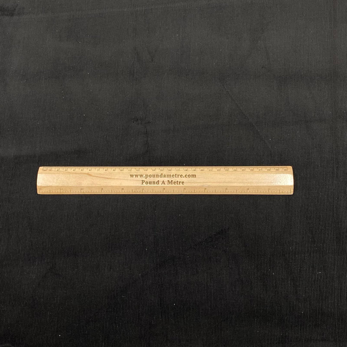 Pound A Metre Premium Super Soft Cotton Needle Corduroy- 55" Wide (Black)