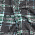 Pound A Metre Premium Wool Rich Fabric 55" Wide (Black & Green)