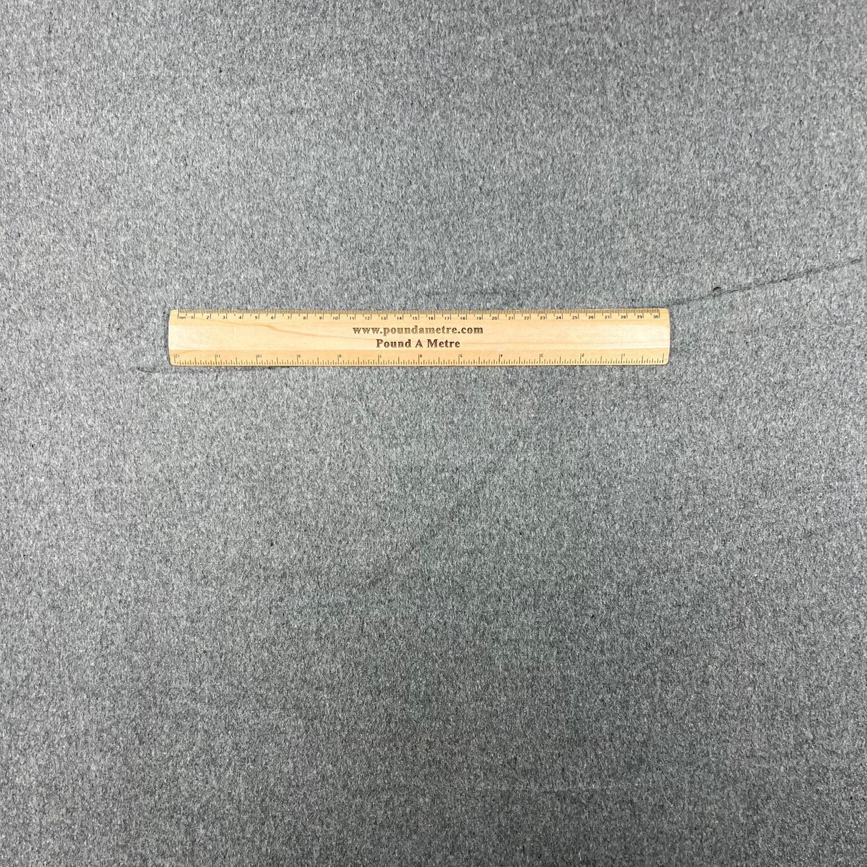 Pound A Metre Premium Wool Rich Fabric 55" Wide  (Grey)