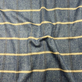 Pound A Metre Premium Wool Rich Fabric 55" Wide  (Navy & Brown)
