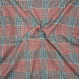 Pound A Metre Premium Wool Rich Fabric 55" Wide  (Red Checks)