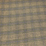 Pound A Metre Premium Wool Rich Fabric 55" Wide  (Shephard Check Brown & Navy)