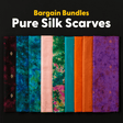 Pound A Metre 20 Scarves Pure Silk Scarves Bargain Bundle (20 scarves)