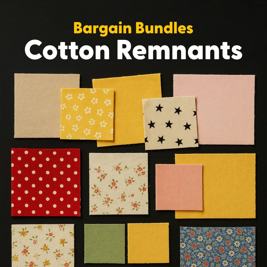 Pound A Metre Remnant 100% Cotton Fabric Bargain Bundle