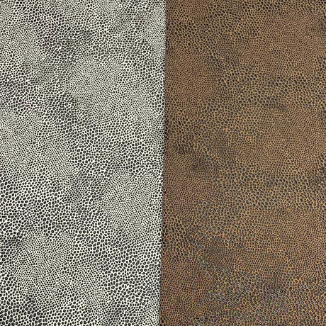 Pound A Metre Soft Snake-Skin Stretch Leatherette- 60" Wide (Brown & Grey)