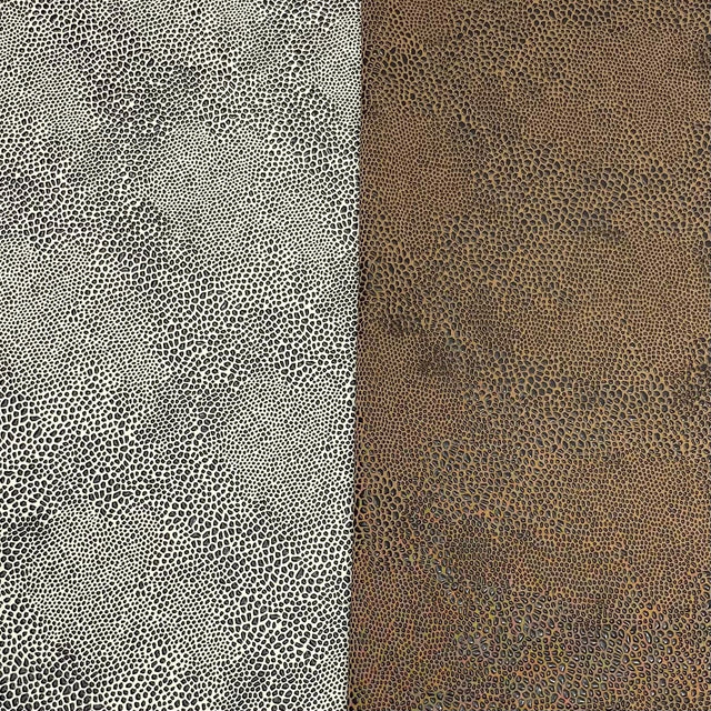 Pound A Metre Soft Snake-Skin Stretch Leatherette- 60" Wide (Brown & Grey)
