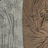 Pound A Metre 6 Metres (Brown & Grey) Soft Snake-Skin Stretch Leatherette- 60" Wide (Brown & Grey)
