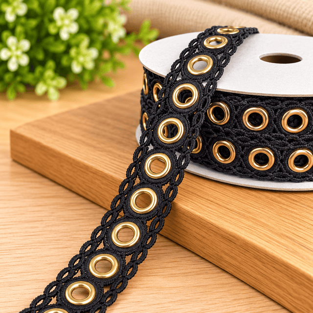 Pound A Metre Sold Per Metre Premium Hook Trimming – 3mm Wide – (Gold)