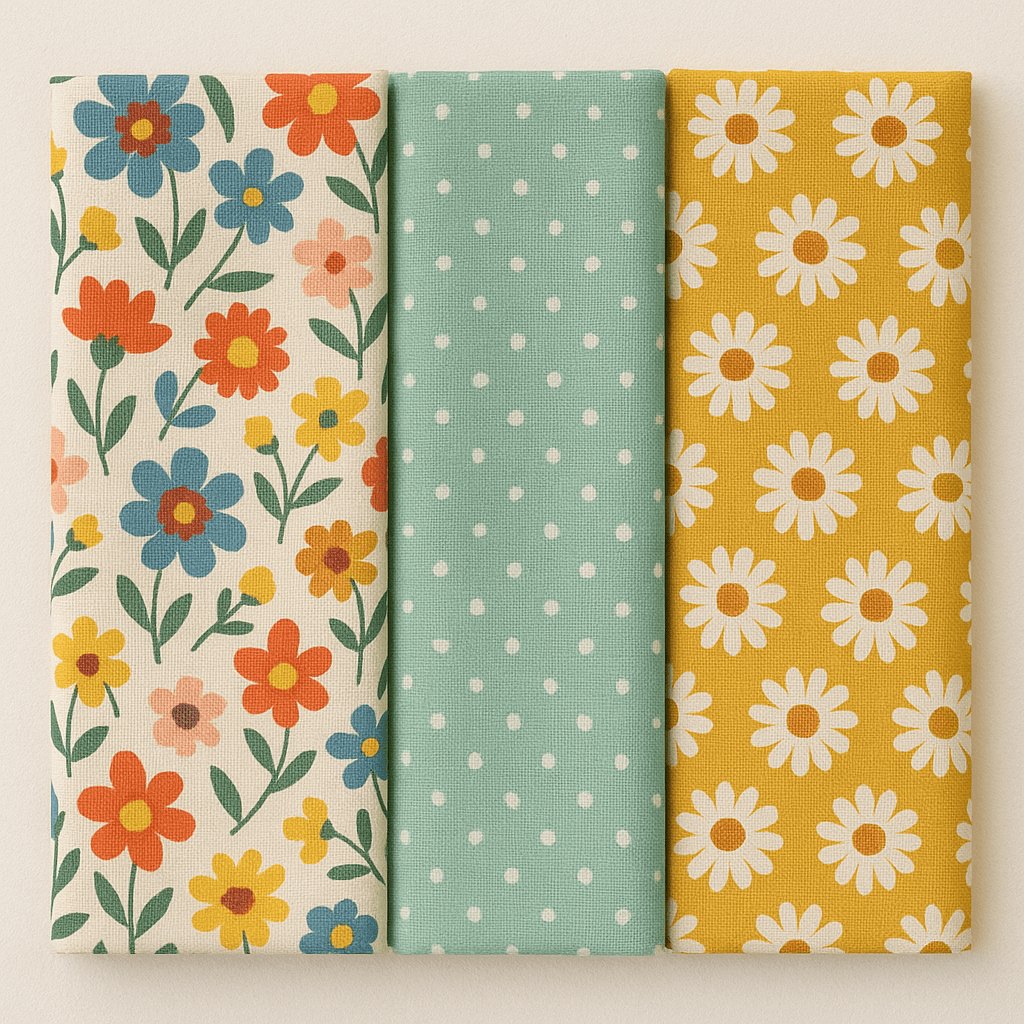 Pound A Metre Super Saver Bundles: 3 Cotton Fat Quarters